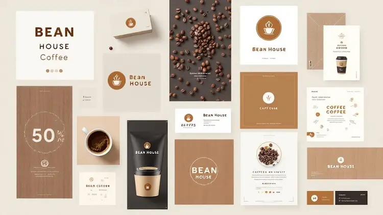 Bean House moodboard with photography and art direction – Coffee Shop
