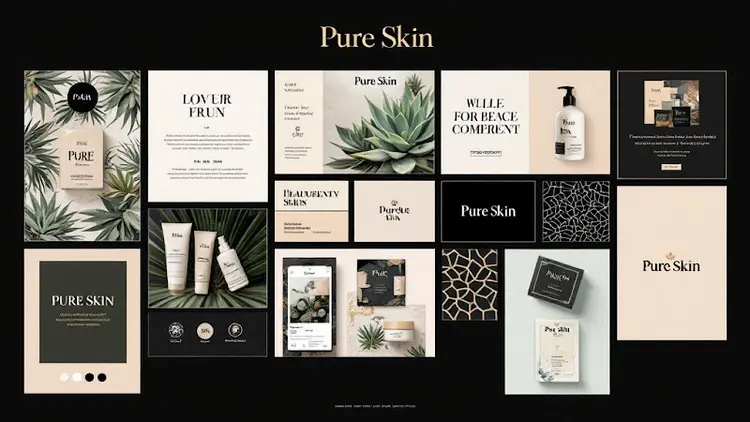 Pure Skin moodboard with photography and art direction – Beauty Products
