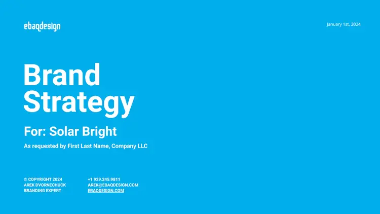 Solar Bright brand overview and mission statement – Solar Power