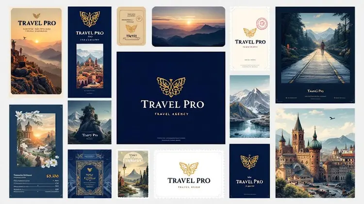 Travel Pro moodboard with photography and art direction – Travel Agency